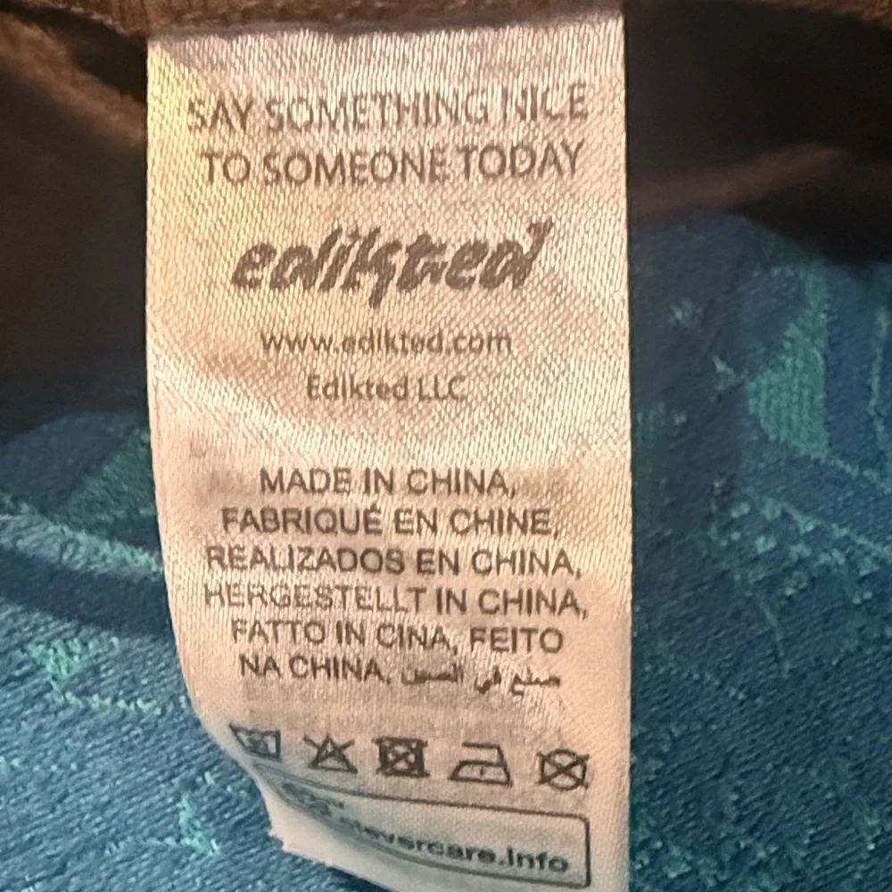 Edikted Brown Studded Faux-Suede Jean Shorts with Belt M NWT - Picture 5 of 5